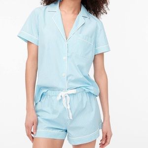 NWOT!!! J Crew Printed Short-Sleeve Cotton Sleep Set